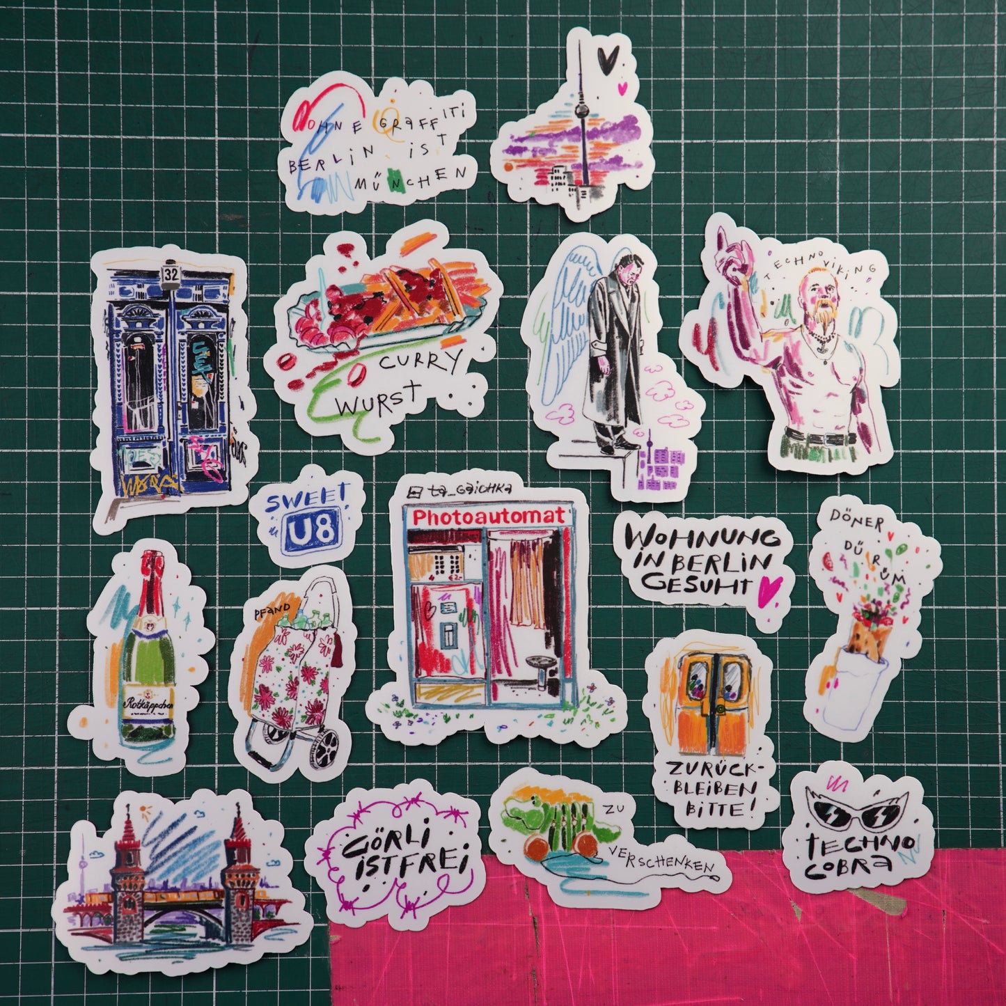 Ultimatives Berlin Sticker Set