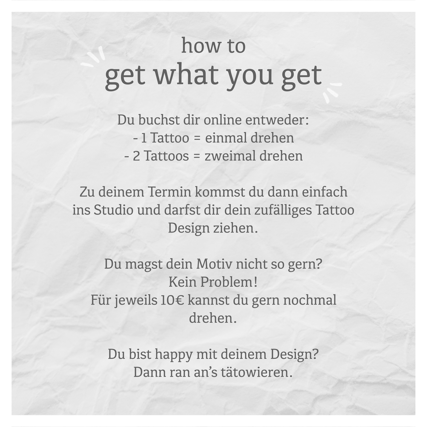 🌸 Magical Edition – Get What You Get Tattoo