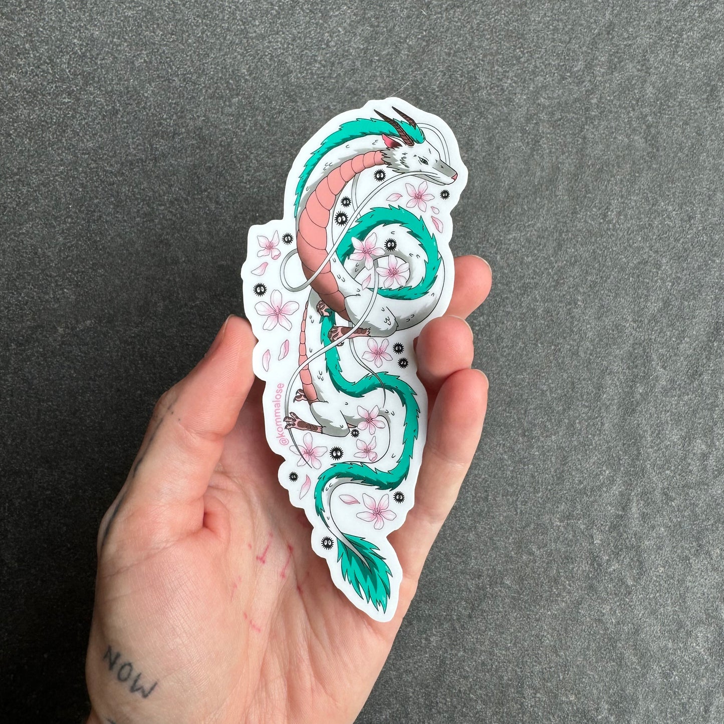 Kirschblüten Drachen Sticker