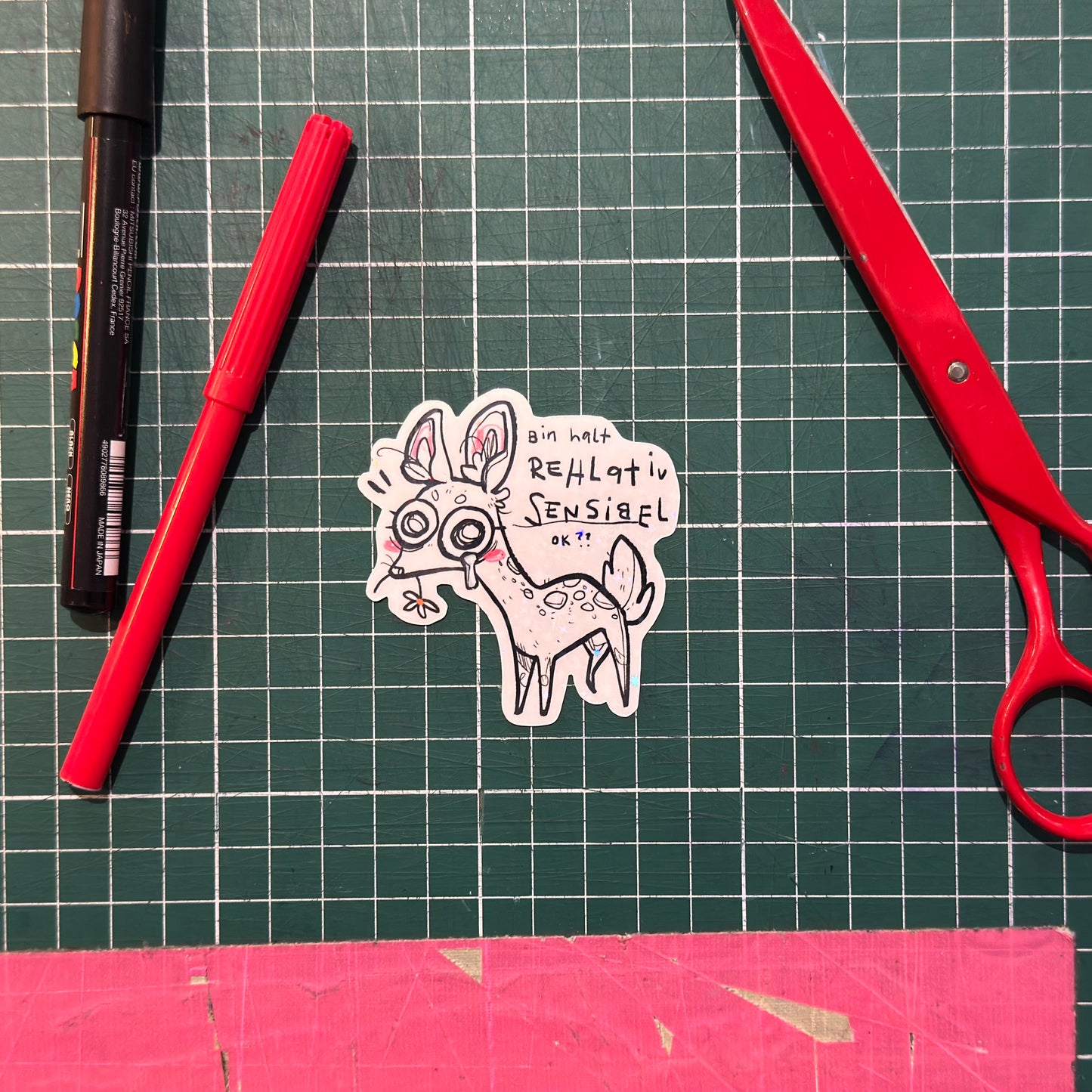 Ich bin halt Rehlativ sensibel Sticker