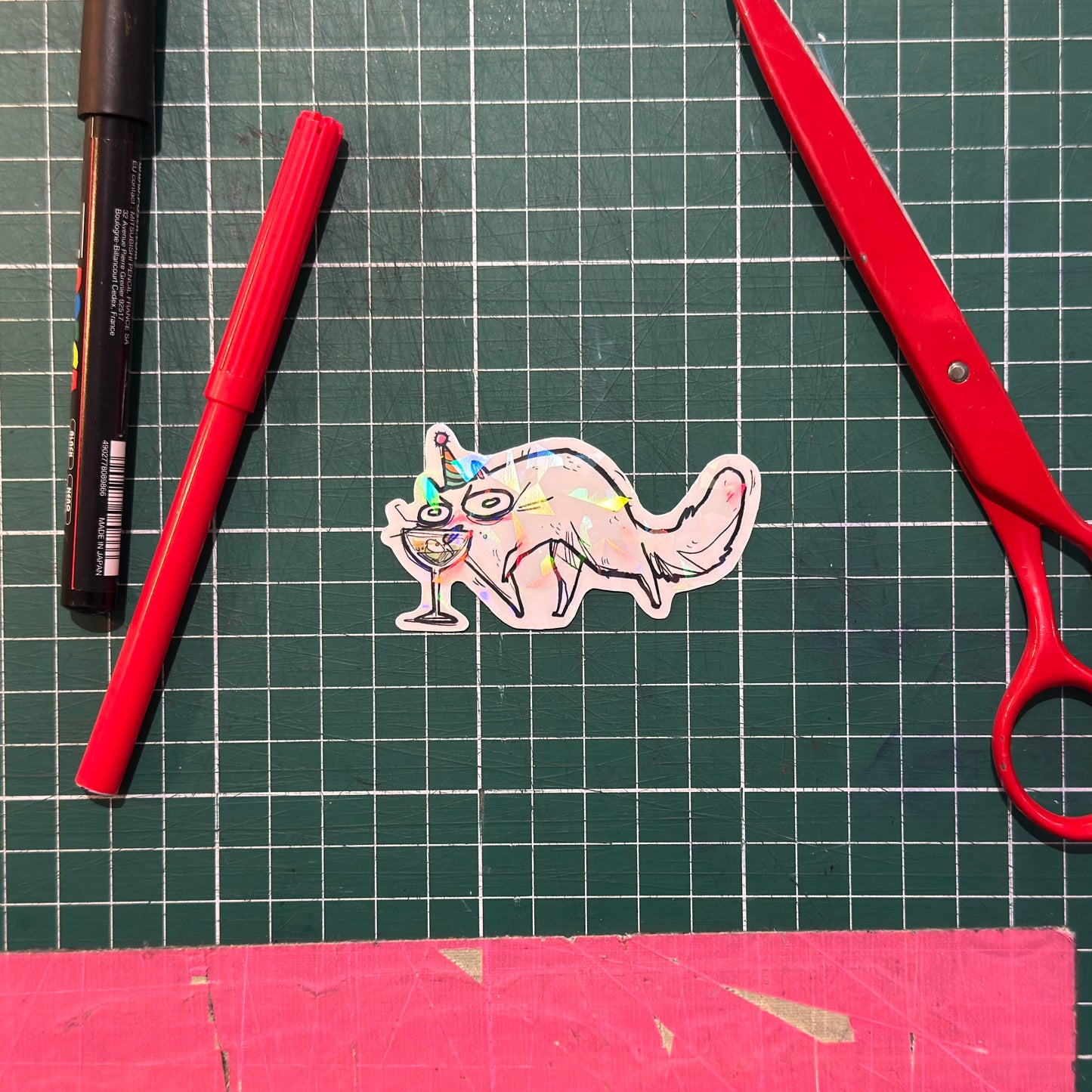 Katzen drink Sticker