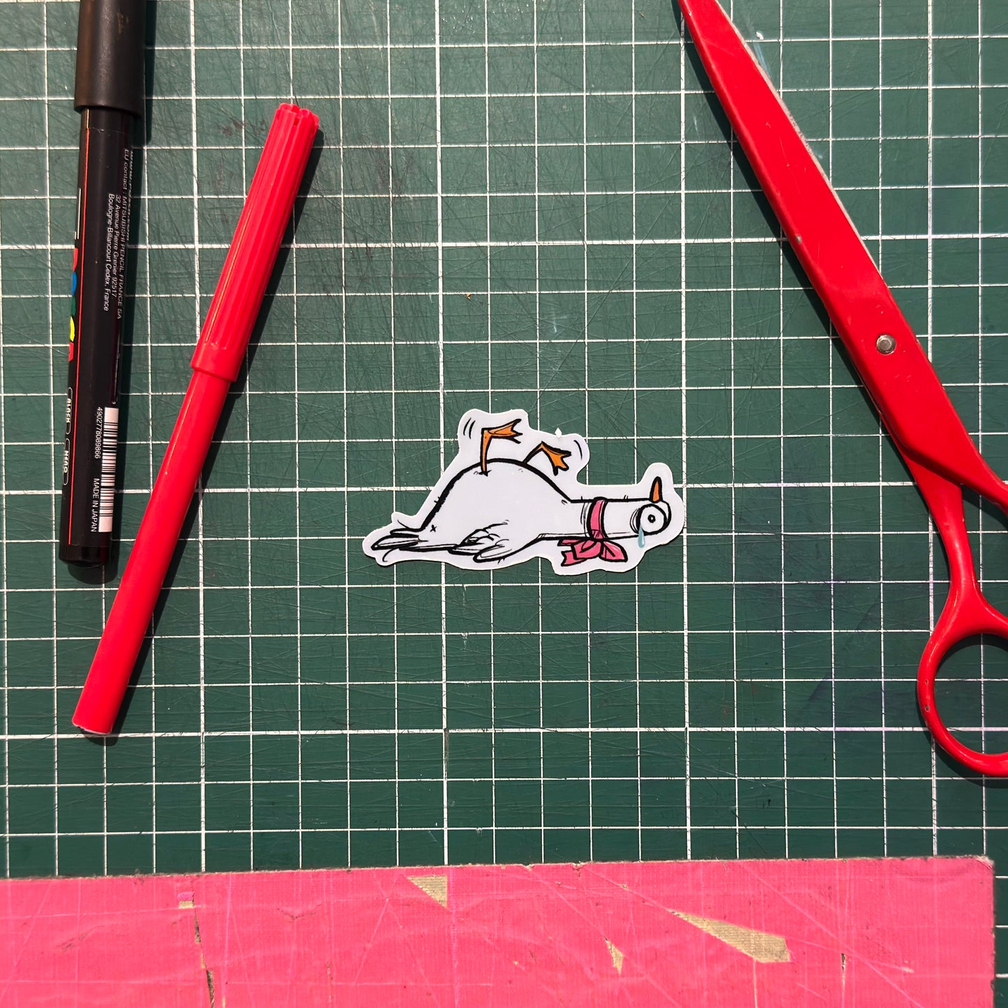 Gans müde Sticker