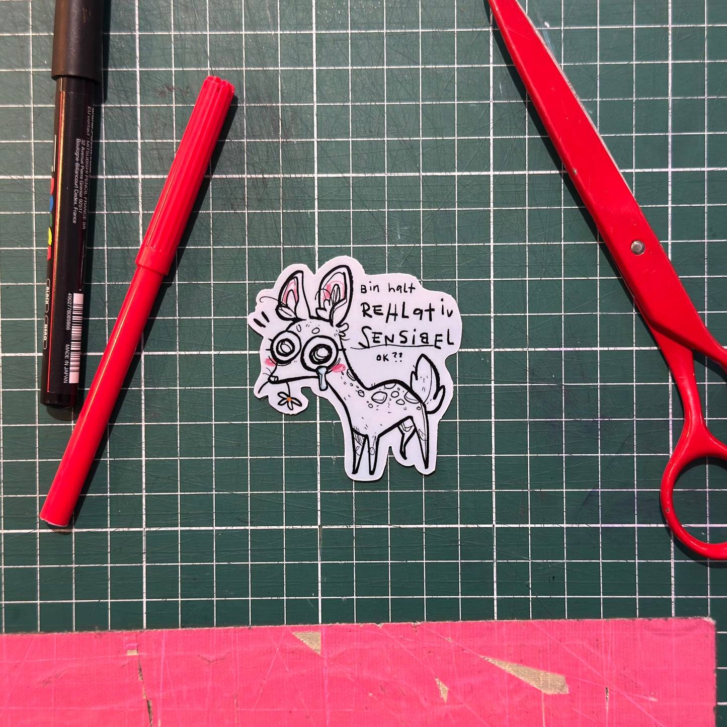 Ich bin halt Rehlativ sensibel Sticker