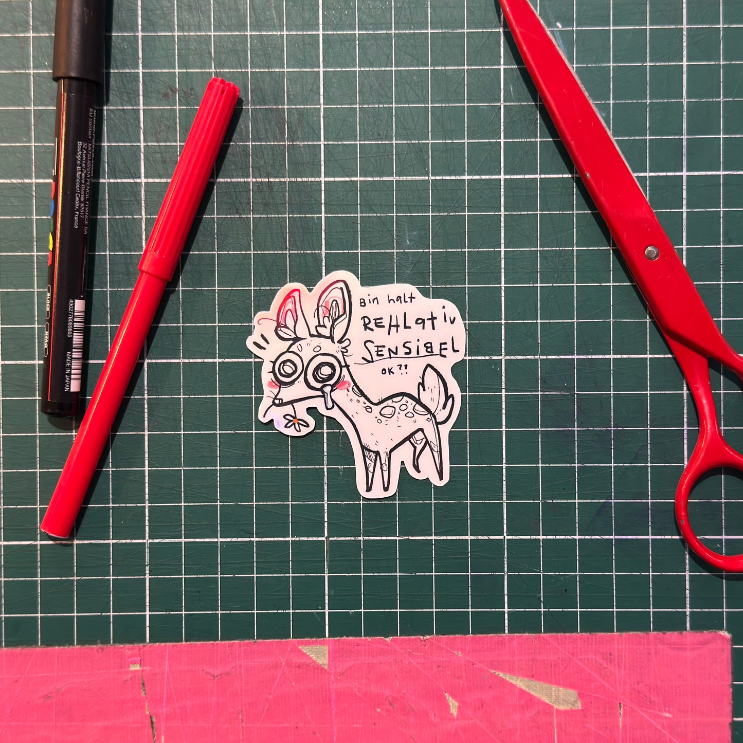 Ich bin halt Rehlativ sensibel Sticker