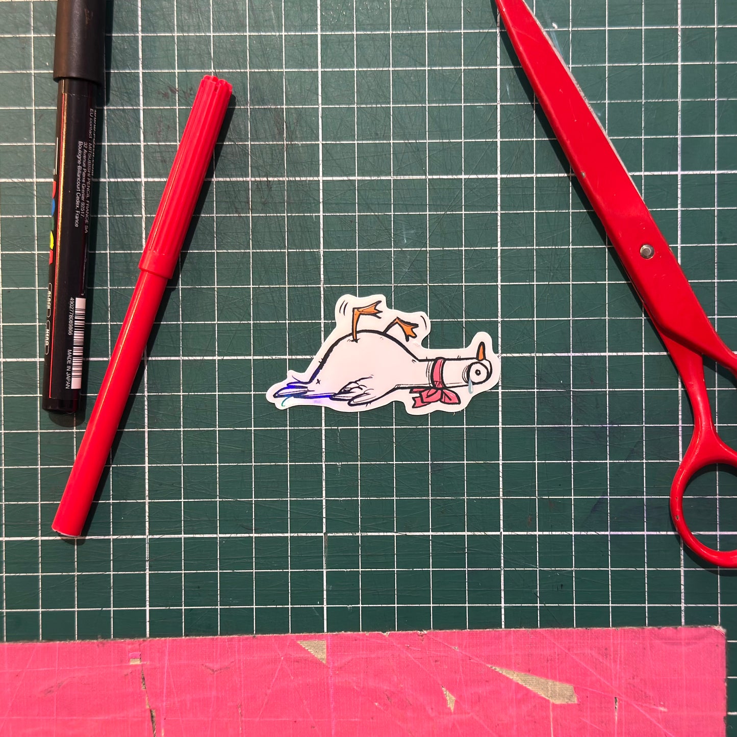 Gans müde Sticker