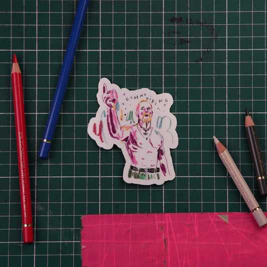 Techno Viking Sticker