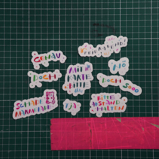 German Sticker Set