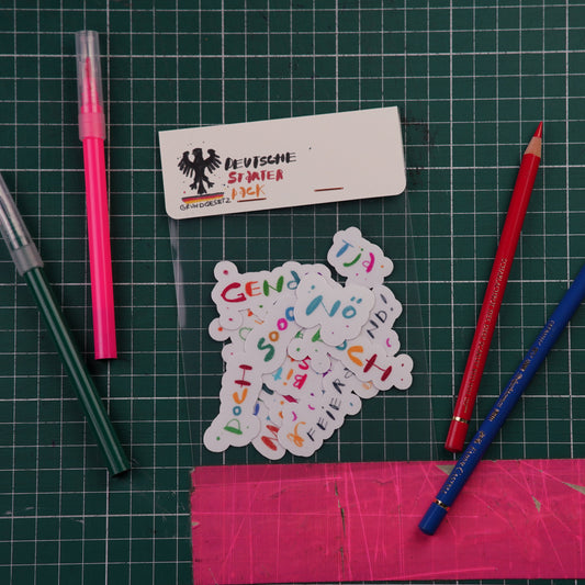 German Sticker Set