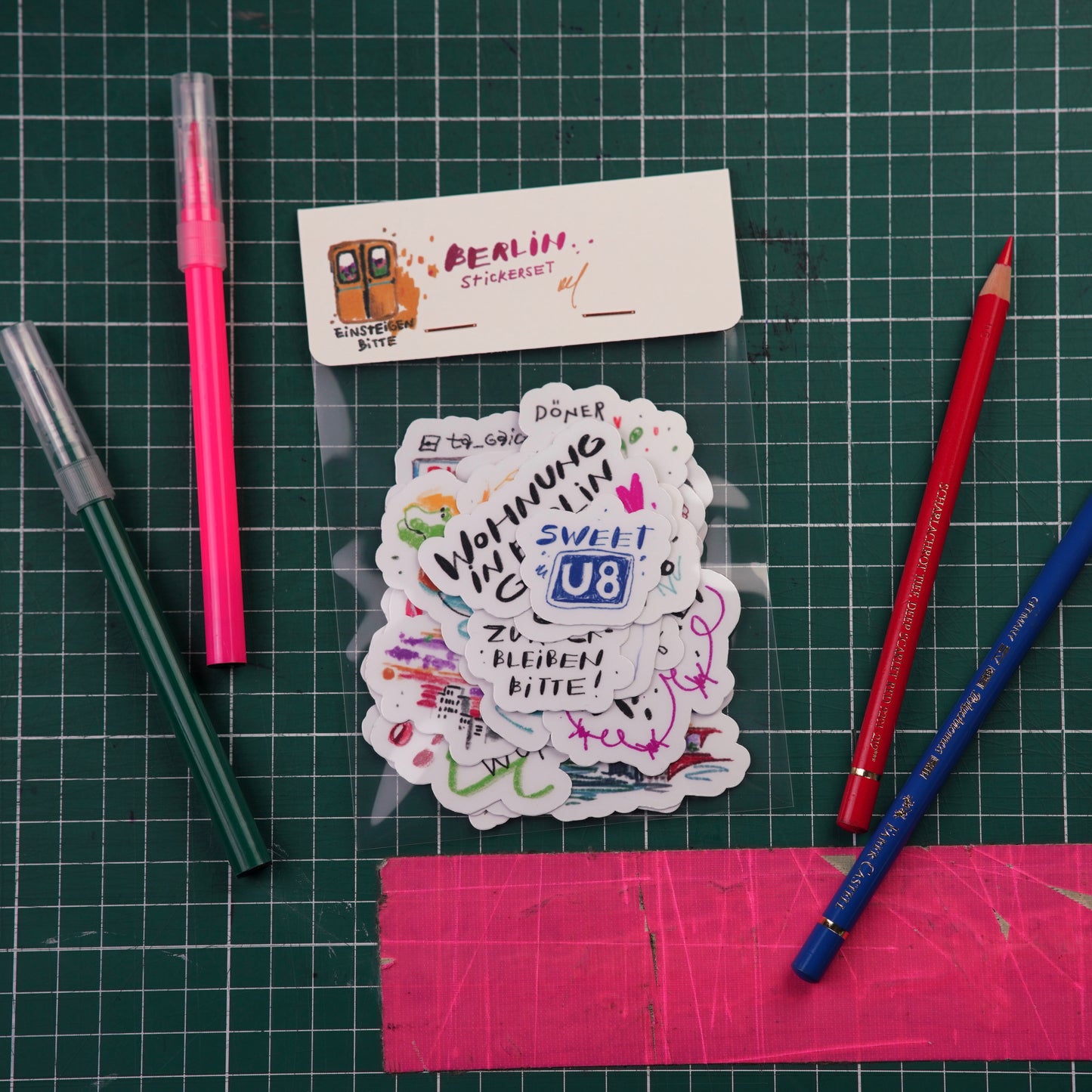 Ultimatives Berlin Sticker Set