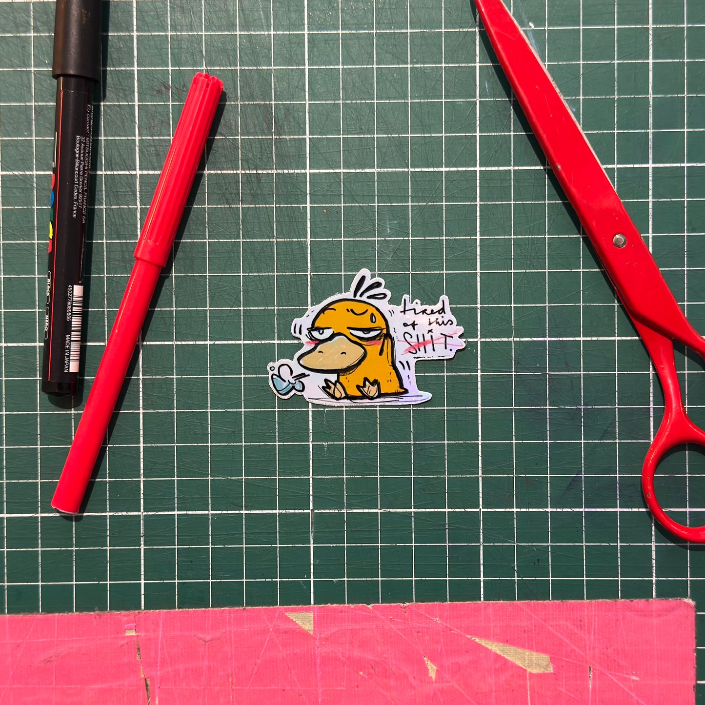 tired of this shit Sticker