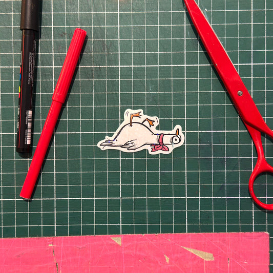 Gans müde Sticker