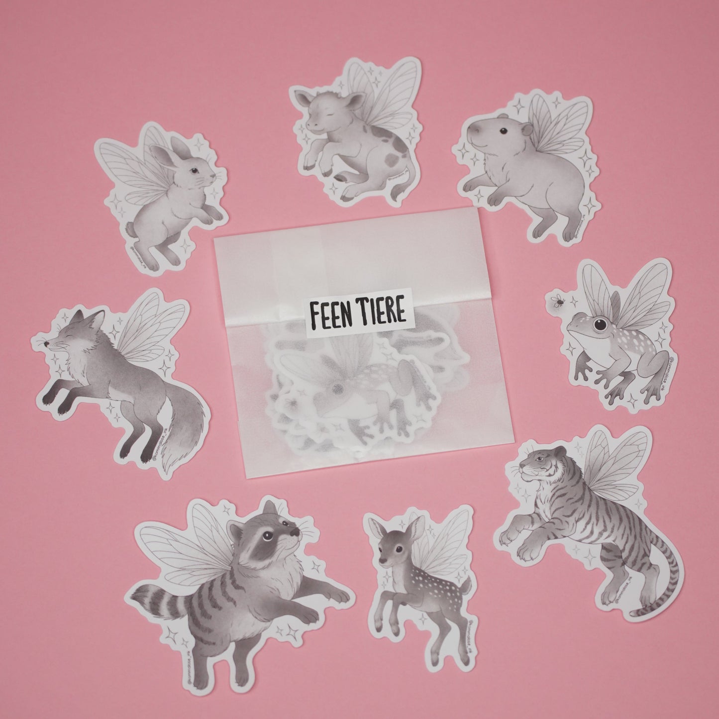 Feen Tiere Sticker
